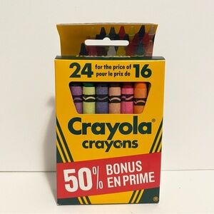🛑 4/$20 Vintage Crayola Crayons Brilliant Colours 24 Count Retired